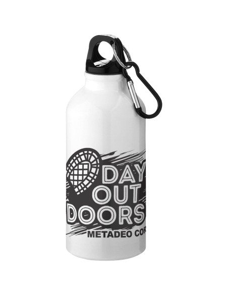 Borraccia sportiva in alluminio con moschettone da 400 ml Oregon