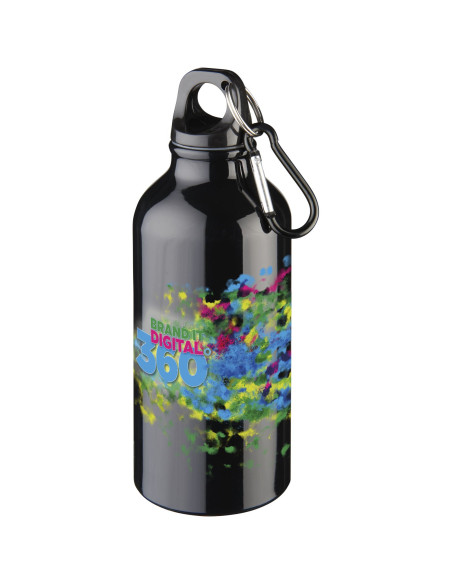 Borraccia sportiva in alluminio con moschettone da 400 ml Oregon