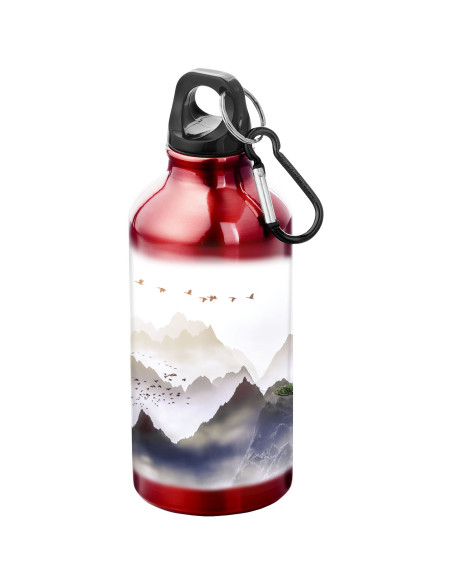 Borraccia sportiva in alluminio con moschettone da 400 ml Oregon