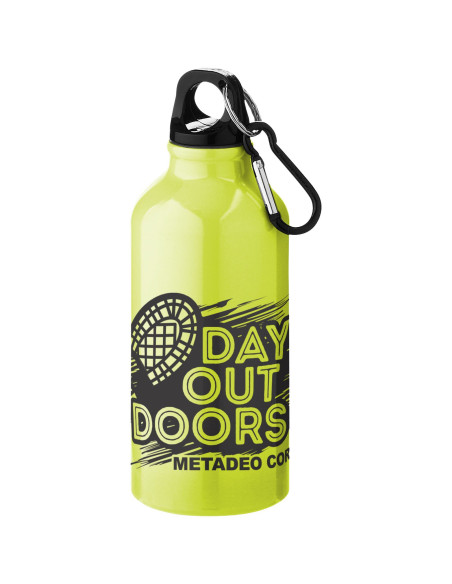Borraccia sportiva in alluminio con moschettone da 400 ml Oregon