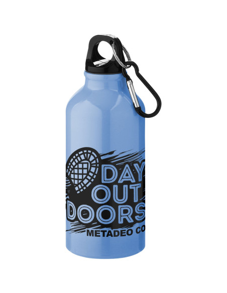 Borraccia sportiva in alluminio con moschettone da 400 ml Oregon