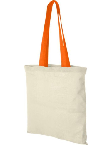Shopper in cotone 100 g/m² con manici colorati...