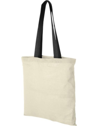 Shopper in cotone 100 g/m² con manici colorati...