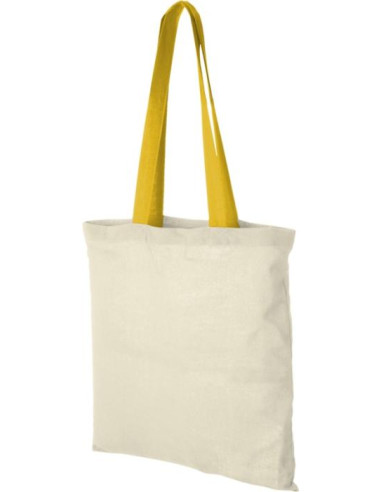Shopper in cotone 100 g/m² con manici colorati...