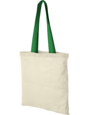 Shopper in cotone 100 g/m² con manici colorati...
