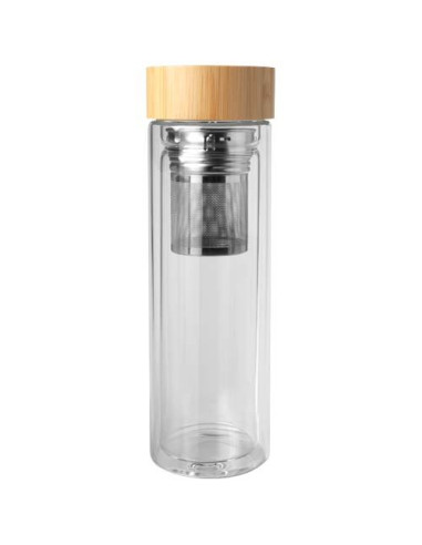 Borraccia con infusore in vetro borosilicato...
