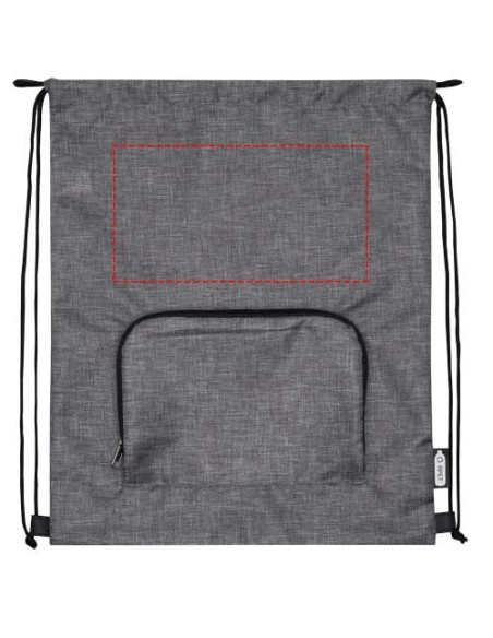 Borsa pieghevole con coulisse in materiale riciclato Ash - 7L