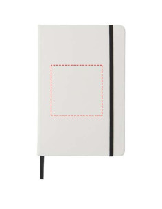 Blocco note bianco formato A5 con elastico colorato Spectrum