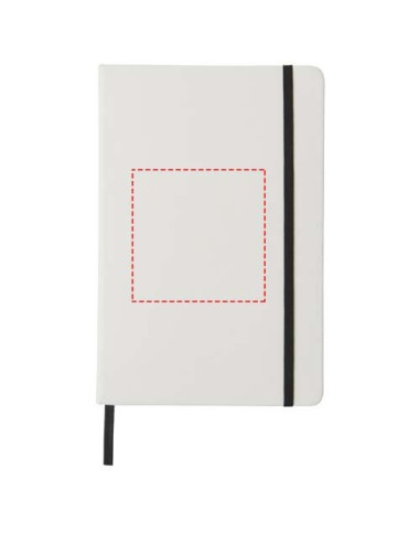 Blocco note bianco formato A5 con elastico...