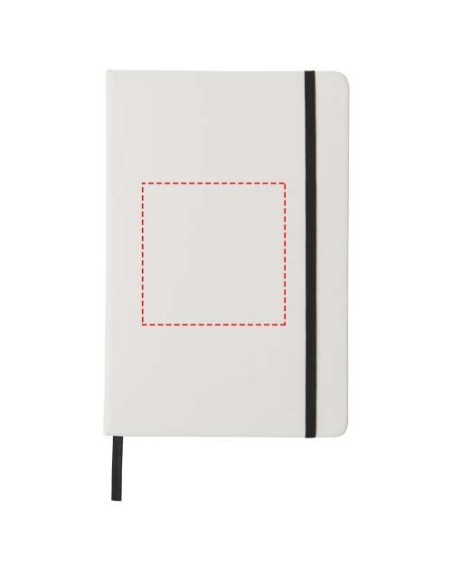 Blocco note bianco formato A5 con elastico colorato Spectrum