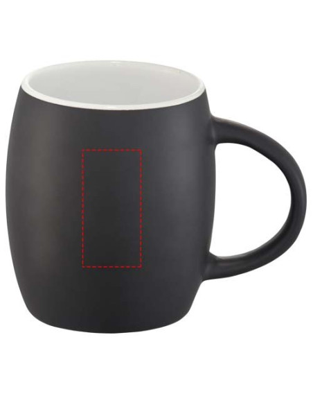 Tazza in ceramica Heart con coperchio in legno da 400 ml