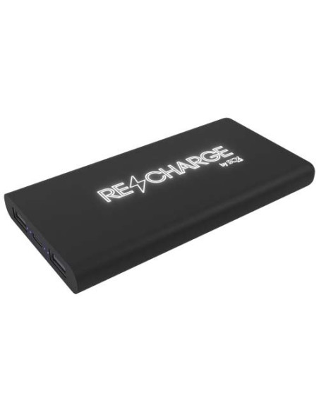 Power bank wireless luminoso in gomma da 10.000 mAh SCX.design P40