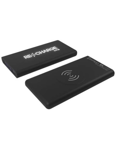 Power bank wireless luminoso in gomma da 10.000...