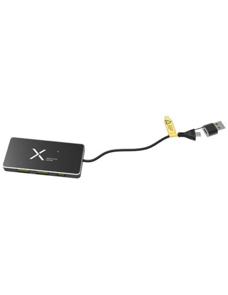 Hub USB 8 in 1 con doppio ingresso e 6 porte SCX.design H20