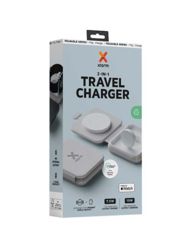 Caricabatterie da viaggio wireless 2 in 1...
