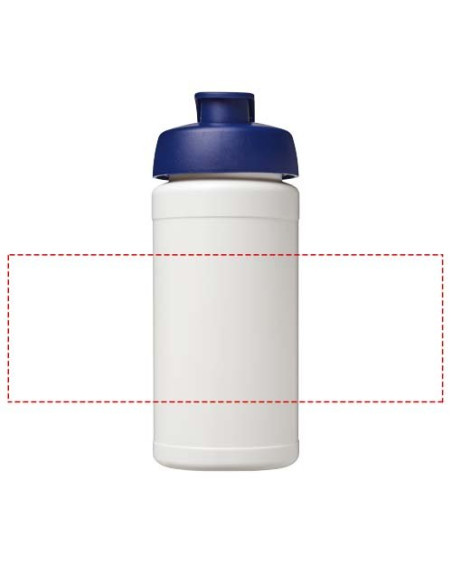 Borraccia sportiva in materiale riciclato con coperchio a scatto da 500 ml Baseline