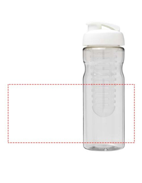 Borraccia sportiva H2O Active® Base da 650 ml con coperchio a scatto e infusore