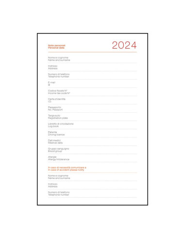 Agenda tascabile bi-giornaliera PB281