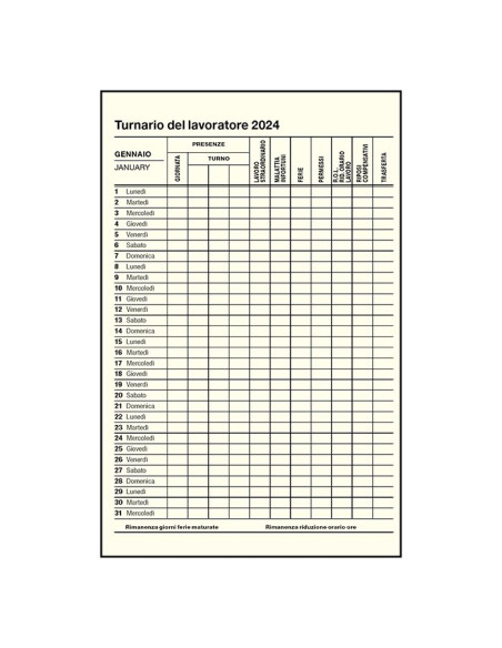 Agenda tascabile giornaliera PB292
