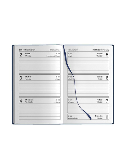 Agenda tascabile settimanale PB287