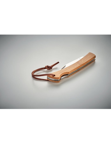 MANSAN - Coltello pieghevole in bamboo