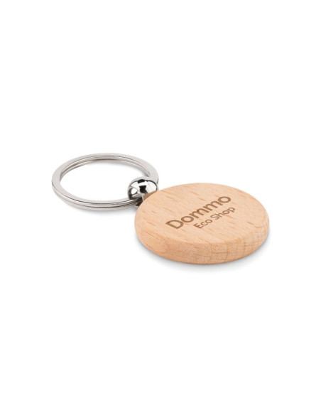 TOTY WOOD - Portachiavi rotondo in legno