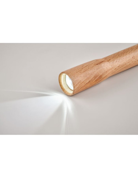 TELES - Torcia in legno con luce COB