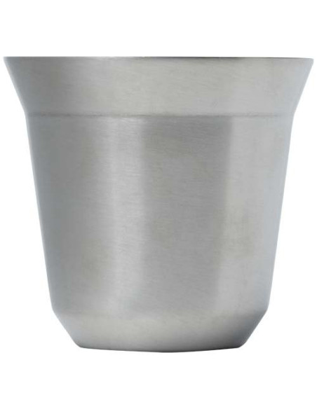 Set di tazze per caffè espresso in acciaio inossidabile certificato RCS da 80 ml Duo