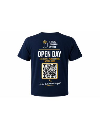 T-Shirt Open Day Personalizzata per Scuole e...