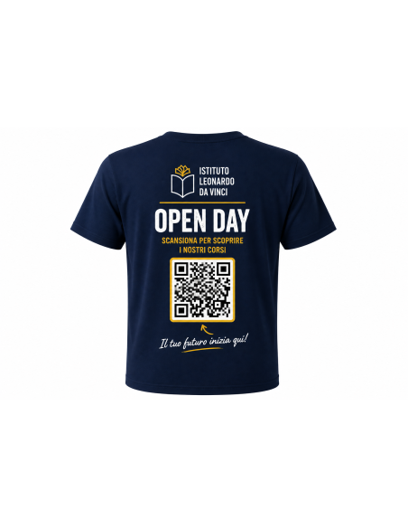 T-Shirt Open Day Personalizzata per Scuole e Istituti