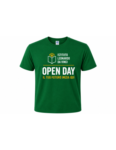 T-Shirt Open Day Personalizzata per Scuole e...