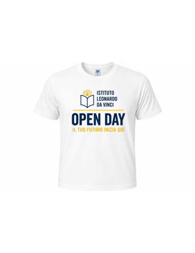T-Shirt Open Day Personalizzata per Scuole e...