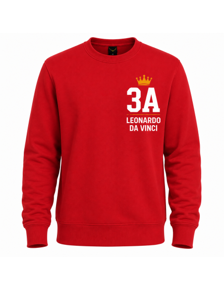 felpa girocollo classe personalizzata