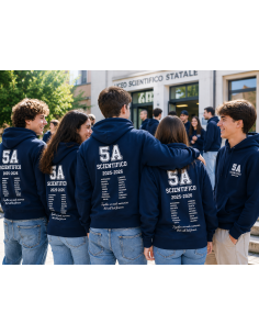 Felpa cappuccio classe personalizzata