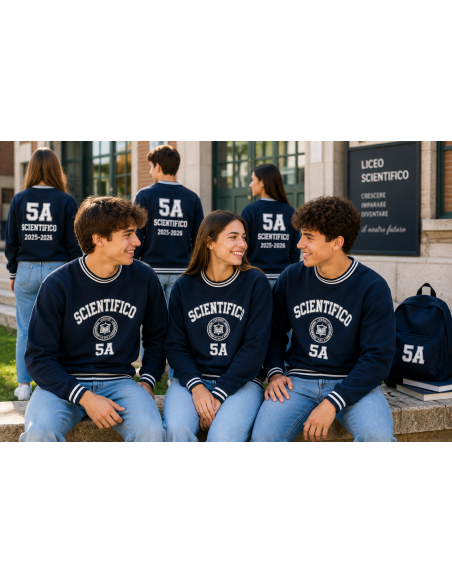 Felpa College Scuola Personalizzata
