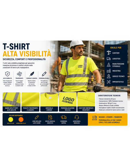 t-shirt alta visibilita