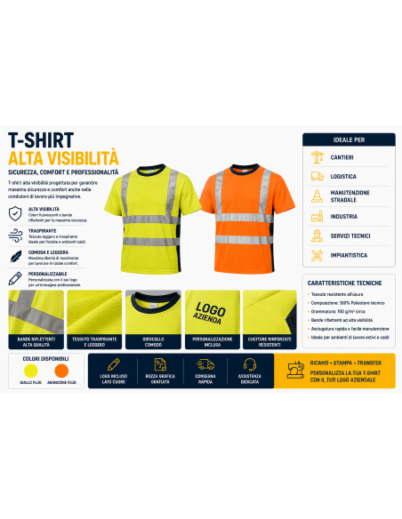 t-shirt alta visibilita