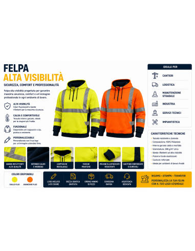 Felpe alta visibilita