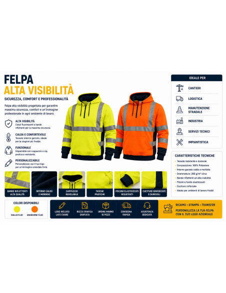 Felpe alta visibilita