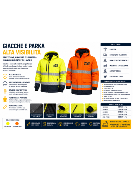 Giacch e Parka Alta visibilità