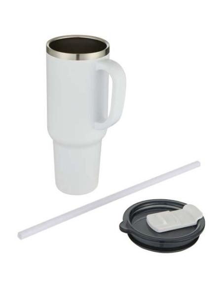 Tazza con isolamento sottovuoto in rame a doppia parete certificata RCS con cannuccia da 1200 ml Sydney