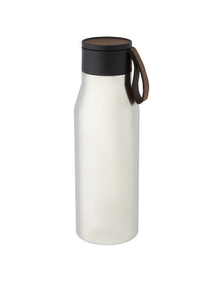 Borraccia in acciaio inossidabile da 500 ml con isolamento sottovuoto in rame, coperchio e cinturino in finta pelle Ljungan
