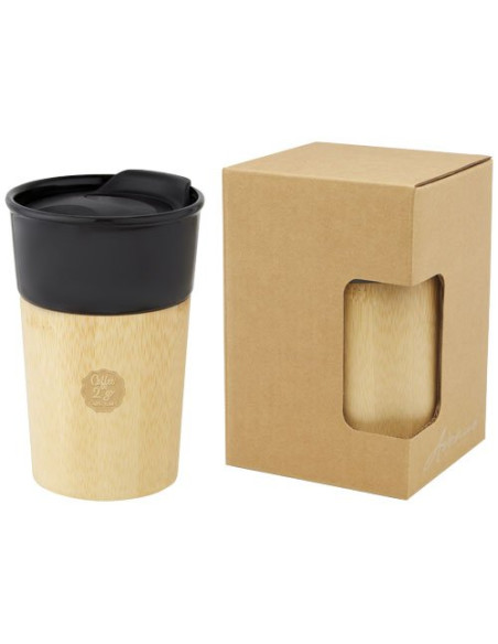 Tazza in porcellana da 320 ml con parete esterna in bambù Pereira