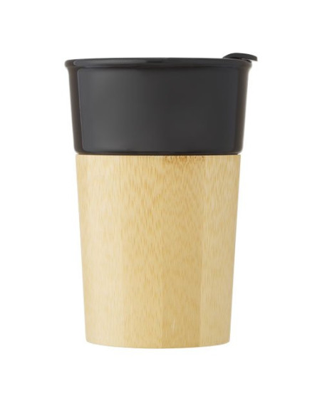 Tazza in porcellana da 320 ml con parete esterna in bambù Pereira