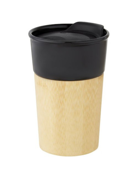 Tazza in porcellana da 320 ml con parete esterna in bambù Pereira