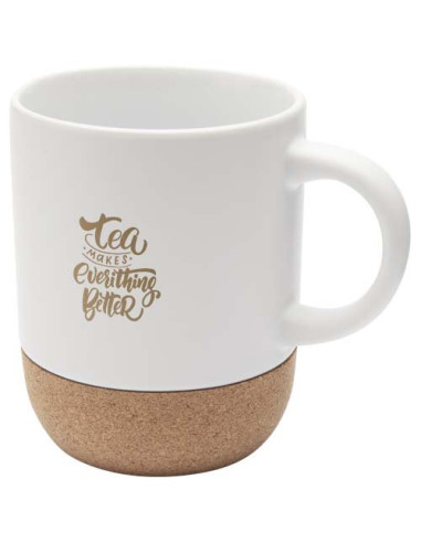 Tazza in ceramica con dettagli in sughero e...
