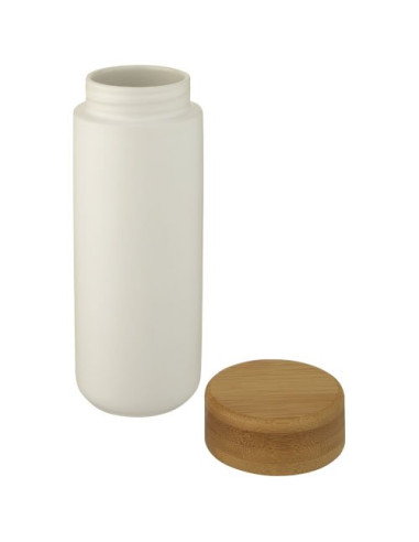 Bicchiere termico in ceramica con coperchio in...