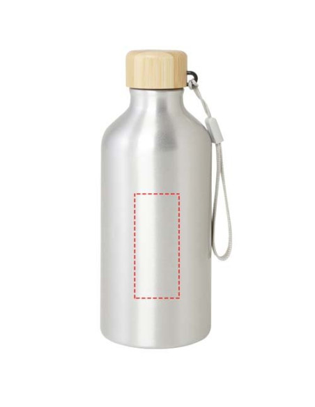 Borraccia in alluminio riciclato certificato RCS da 500 ml Malpeza