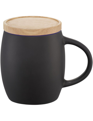 Tazza in ceramica Heart con coperchio in legno...