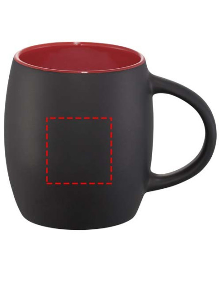 Tazza in ceramica Heart con coperchio in legno da 400 ml